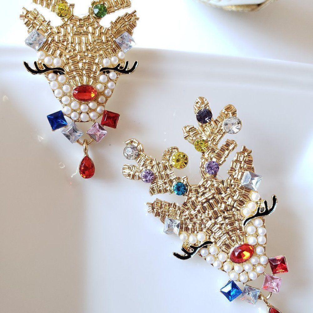 New! Baublebar Reindeer Earrings  - Picture 2 of 8